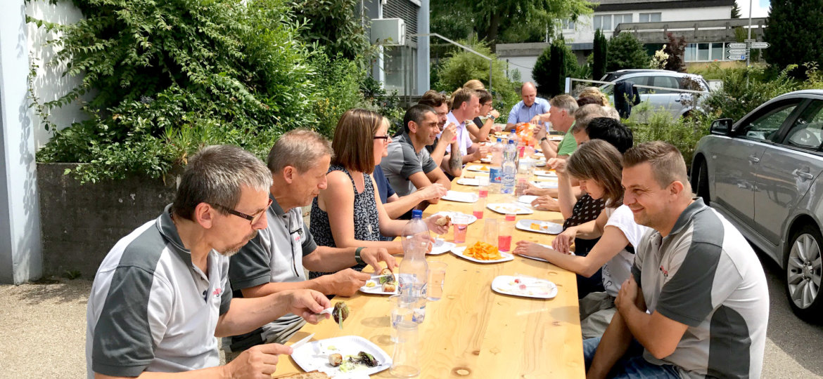 Grillparty bei der Wallimann Druck und Verlag AG