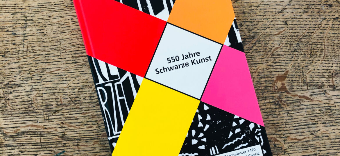 Buch 550 Jahre Schwarze Kunst, produziert von Wallimann Druck und Verlag AG.